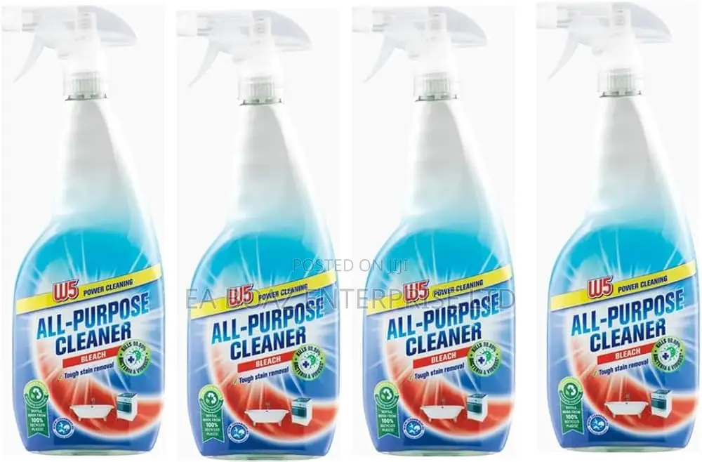 W5 All Purpose Cleaner, Kitchen, Bathroom- Bleach 750ml From Uk