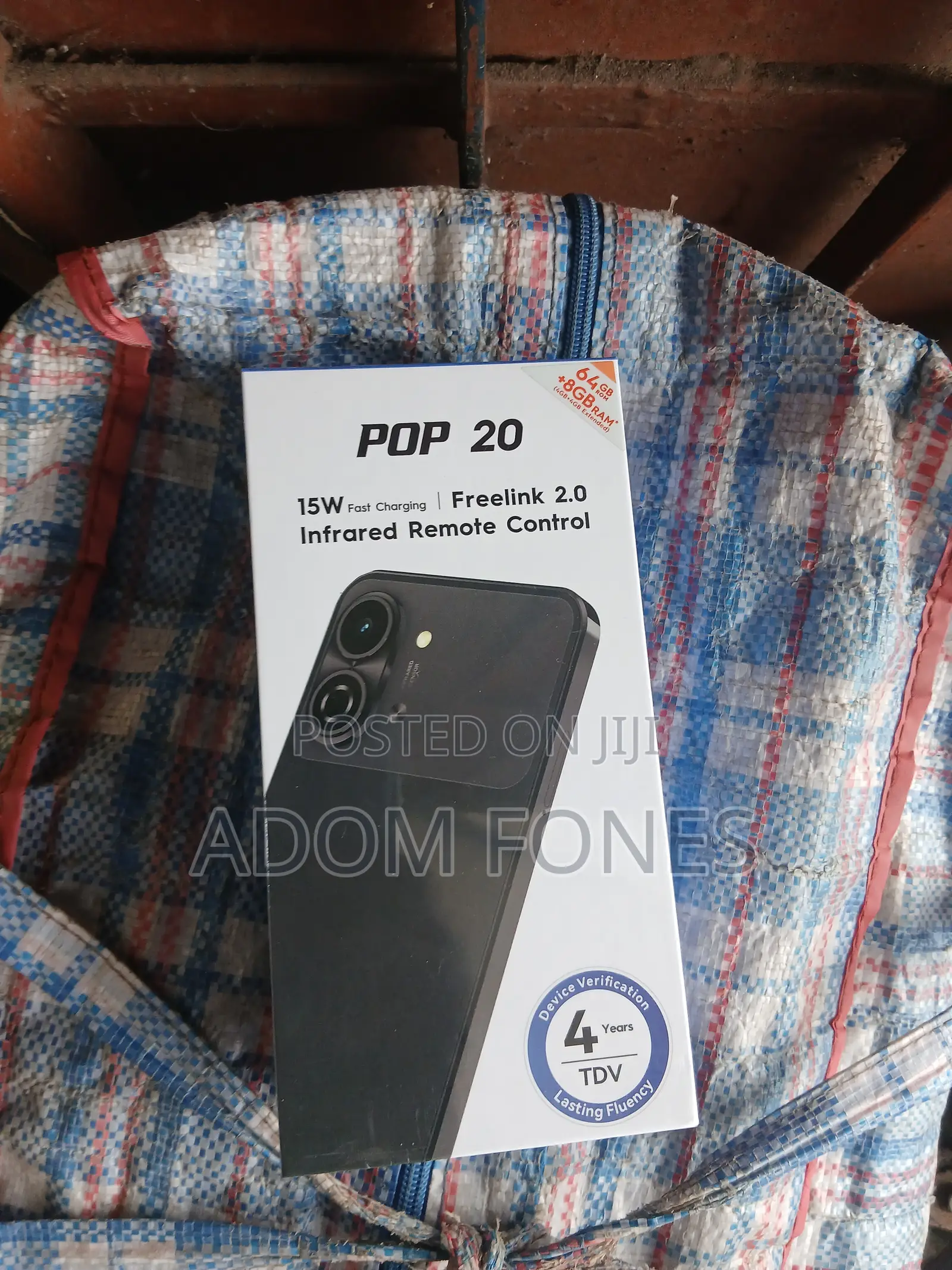 New Tecno Pop 20 64 GB Black
