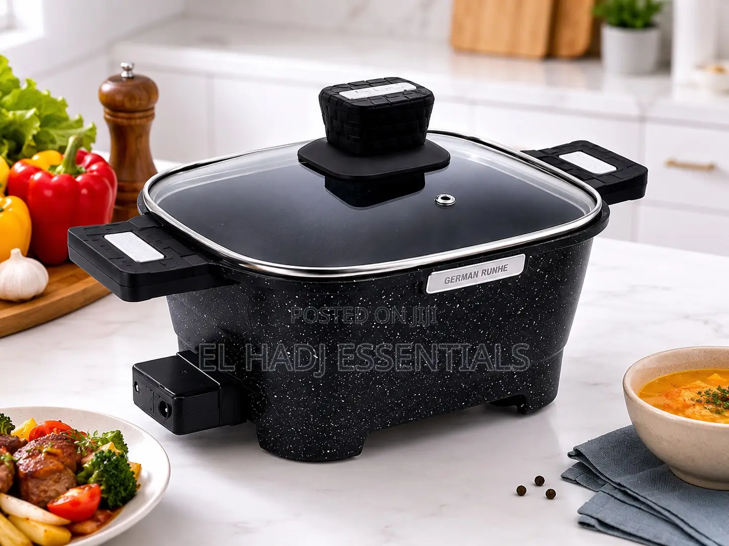 German Runhe 4l 9-in-1 Multi-Function Electric Cooking Pot
