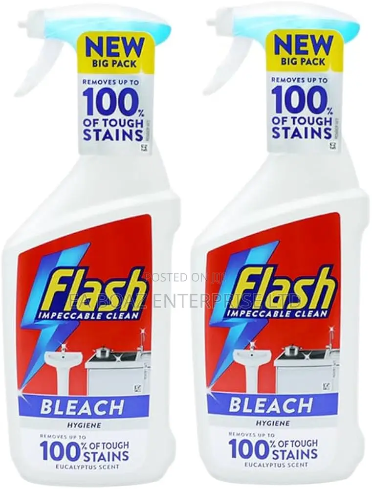 Flash Multi-Purpose Bleach 800ml - Kitchen Bathroom Cleaning From Uk