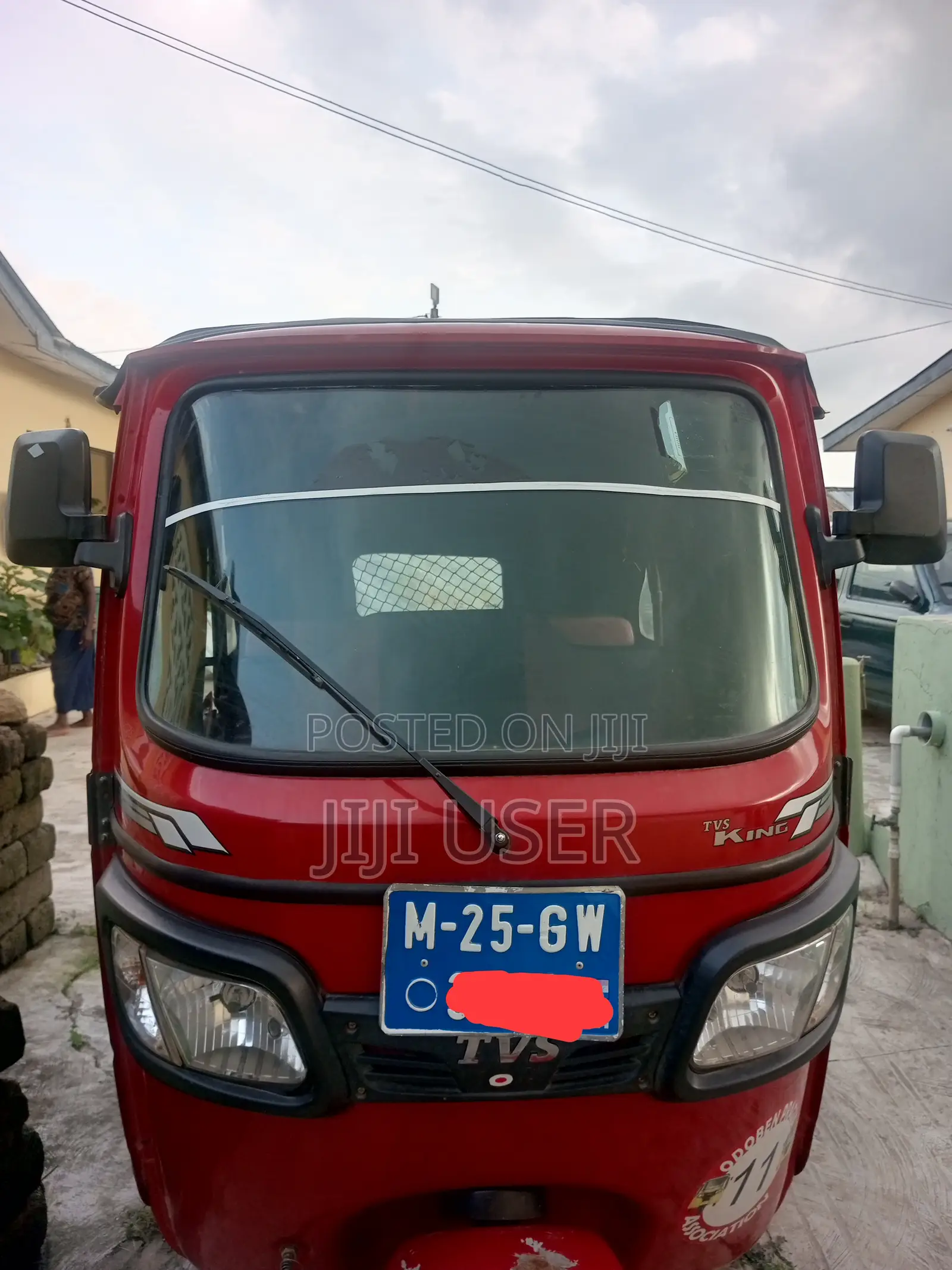 TVS King Deluxe Plus iTouch Start 2025 Red