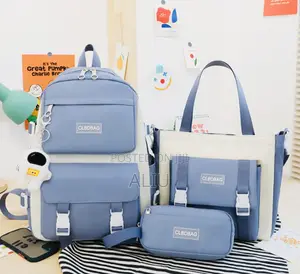 4-in-1 School Backpack Set – Backpack, Lunch Bag, Pencil Case Bags