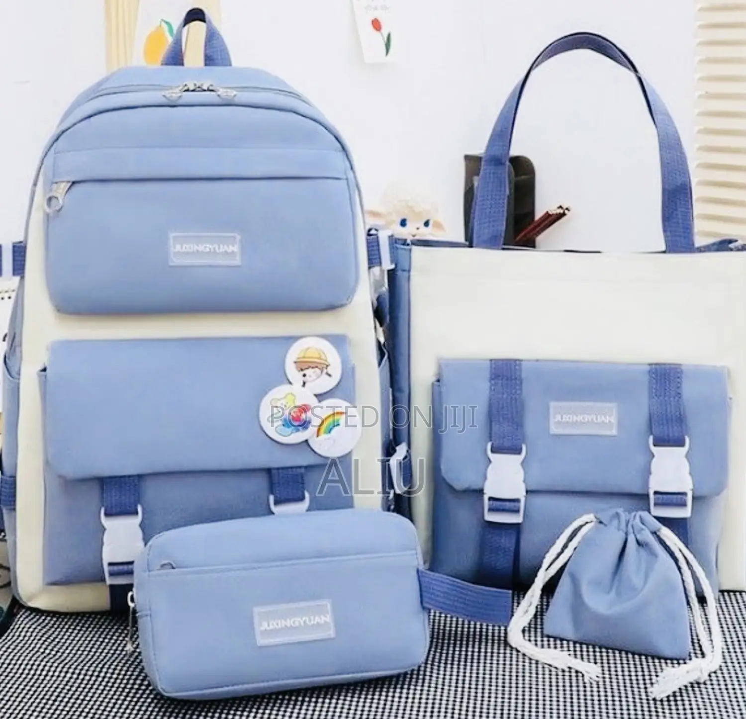 4-in-1 School Backpack Set – Backpack, Lunch Bag, Pencil Case Bags
