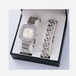 2-Piece Women’S Luxury Quartz Watch Bracelet Gift Set