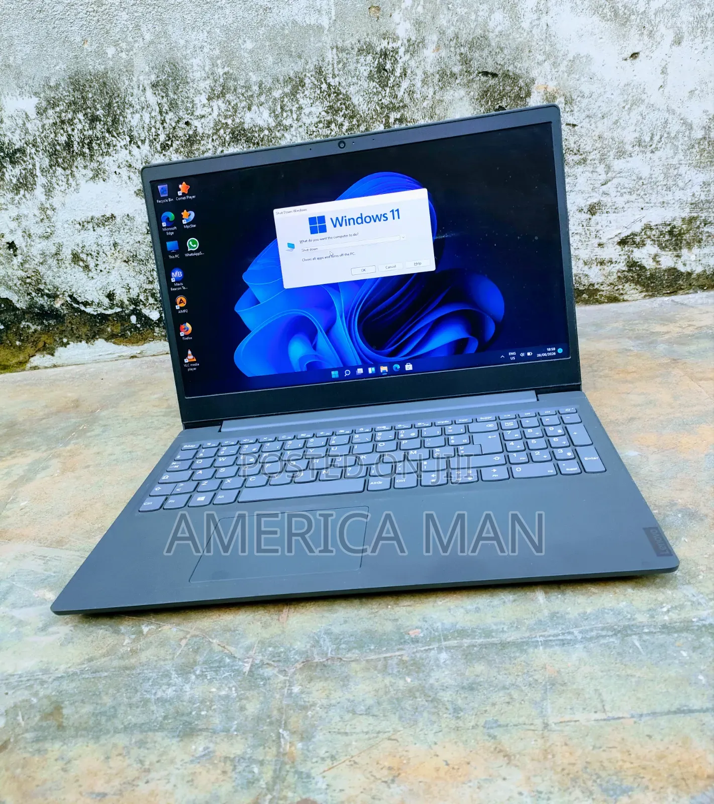 Laptop Lenovo V15 4GB Intel SSD 128GB