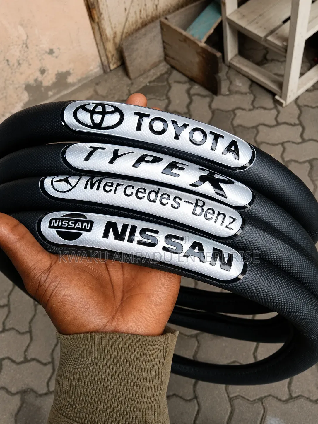 Universal Car Steering Wheel Cover With Car Logo
