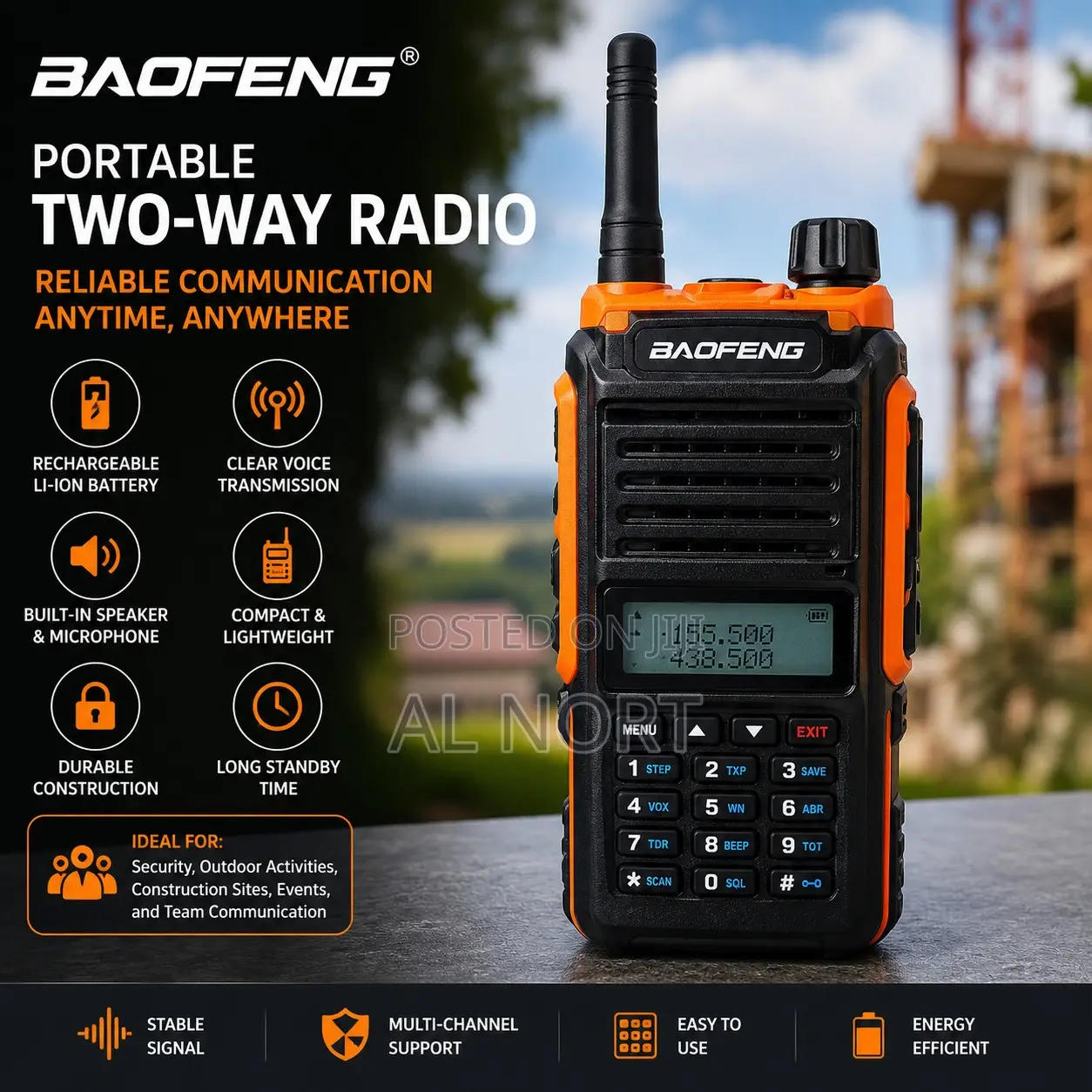 Baofeng Portable Two-Way Radio Walkie Talkie