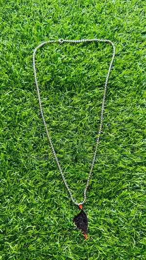 Half King of Spades Playing Card Mens 304 Stainless Steel Necklace