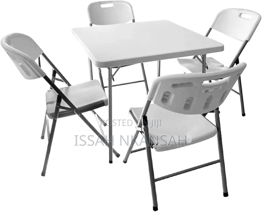 Heavy Duty 4 Sitter Table and 4 Chairs