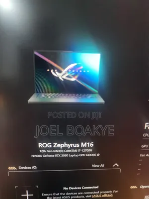Laptop Asus ROG Zephyrus M16 16GB Intel Core i7 SSD 500GB