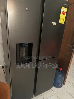 Smart Samsung Side-by-Side Refrigerator With a Water Dispenser