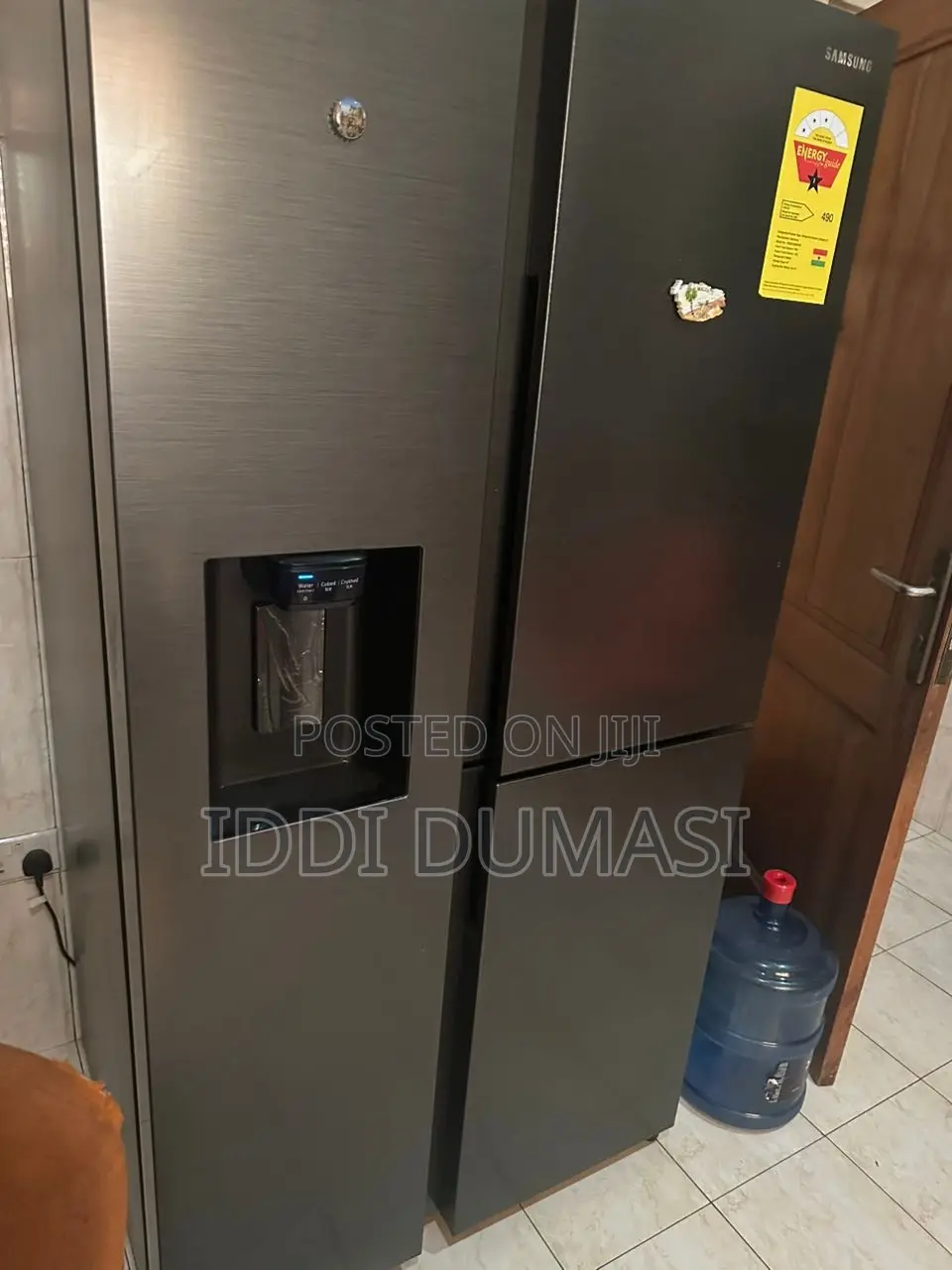 Smart Samsung Side-by-Side Refrigerator With a Water Dispenser