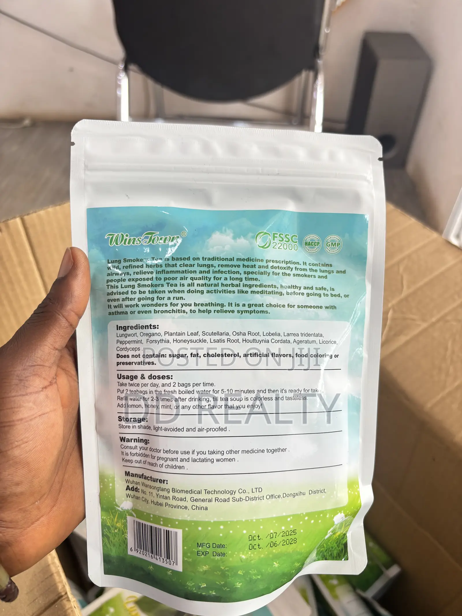 Smoking Detox Herbal Tea
