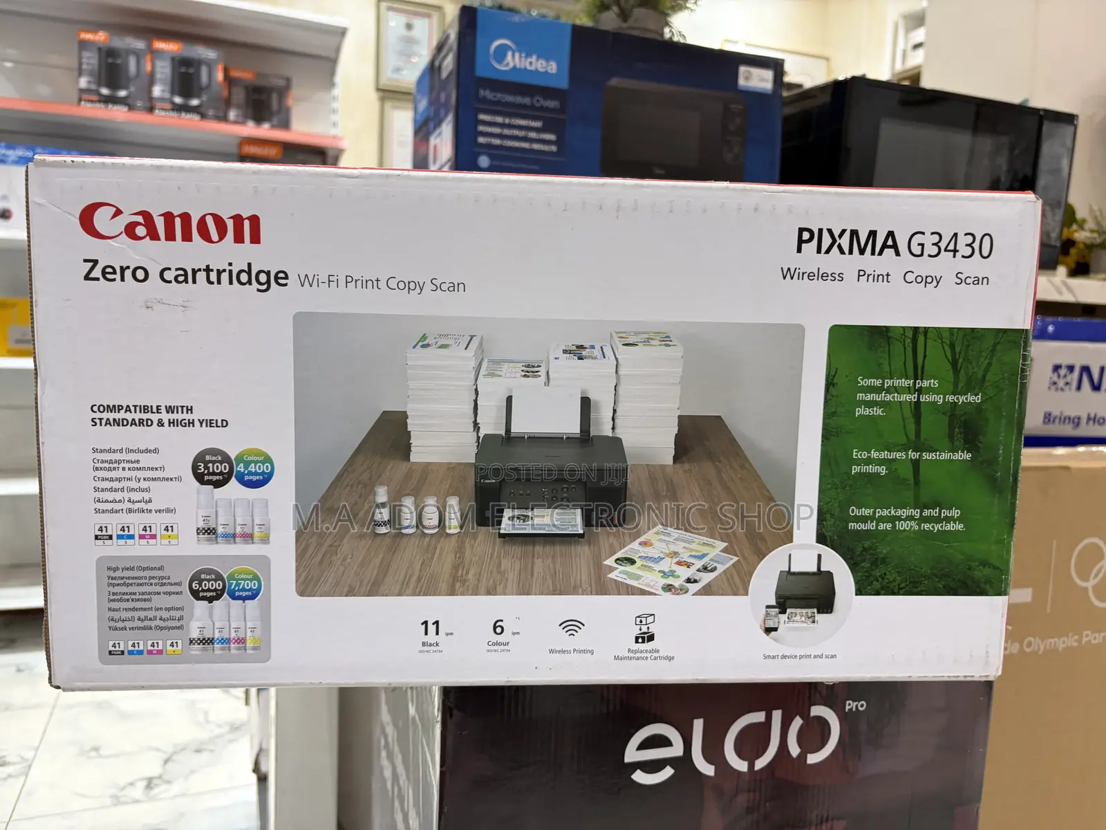 Canon Pixma G3430 Wireless Copy Print Scan All in One Printer