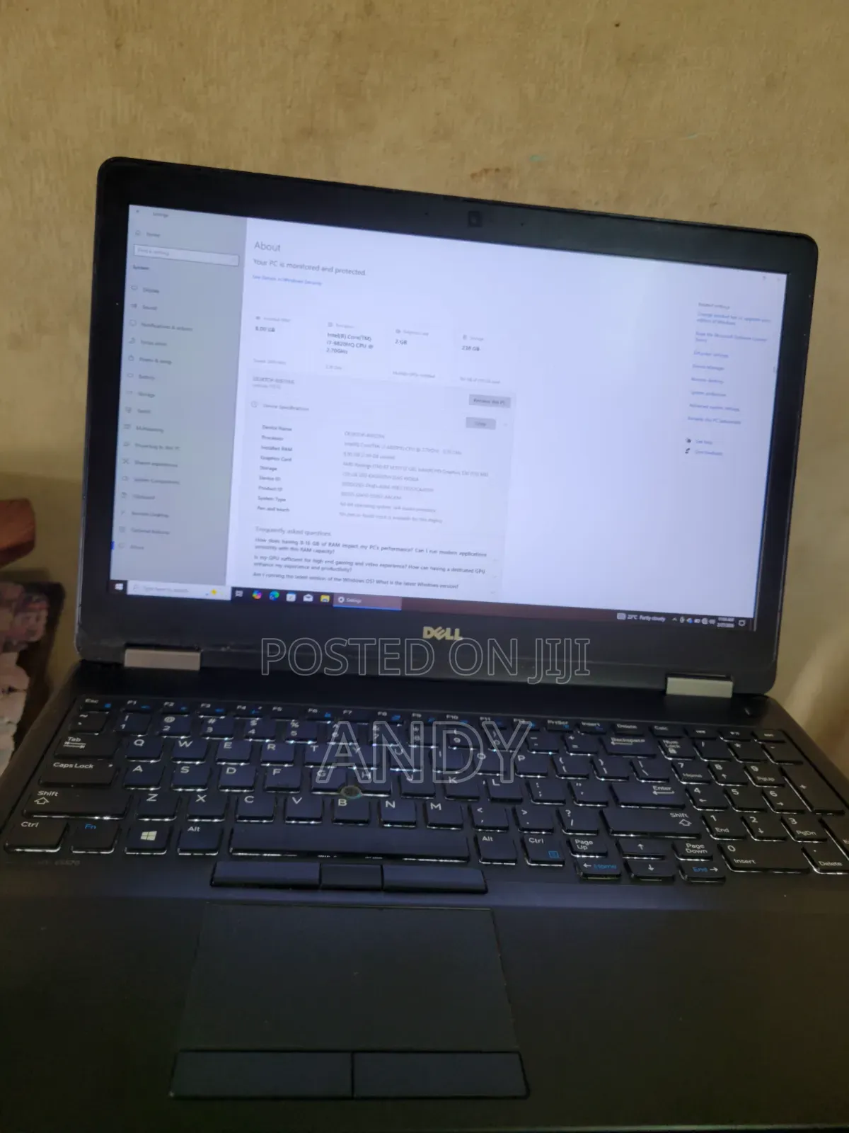Laptop Dell Latitude 15 E5570 8GB Intel Core i5 SSD 256GB