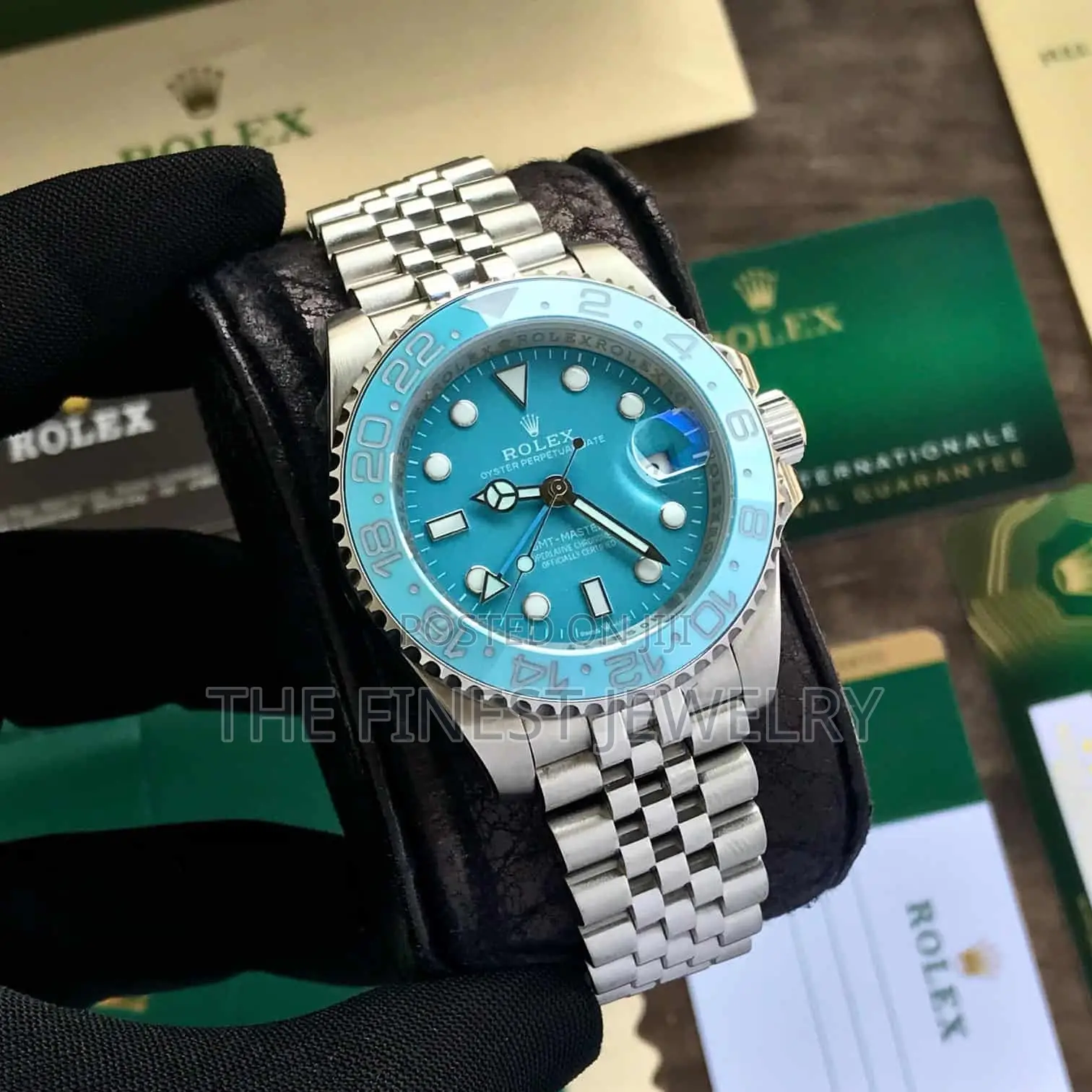 Rolex GMT-Master Ii With a Custom Tiffany Blue Dial and Bezel