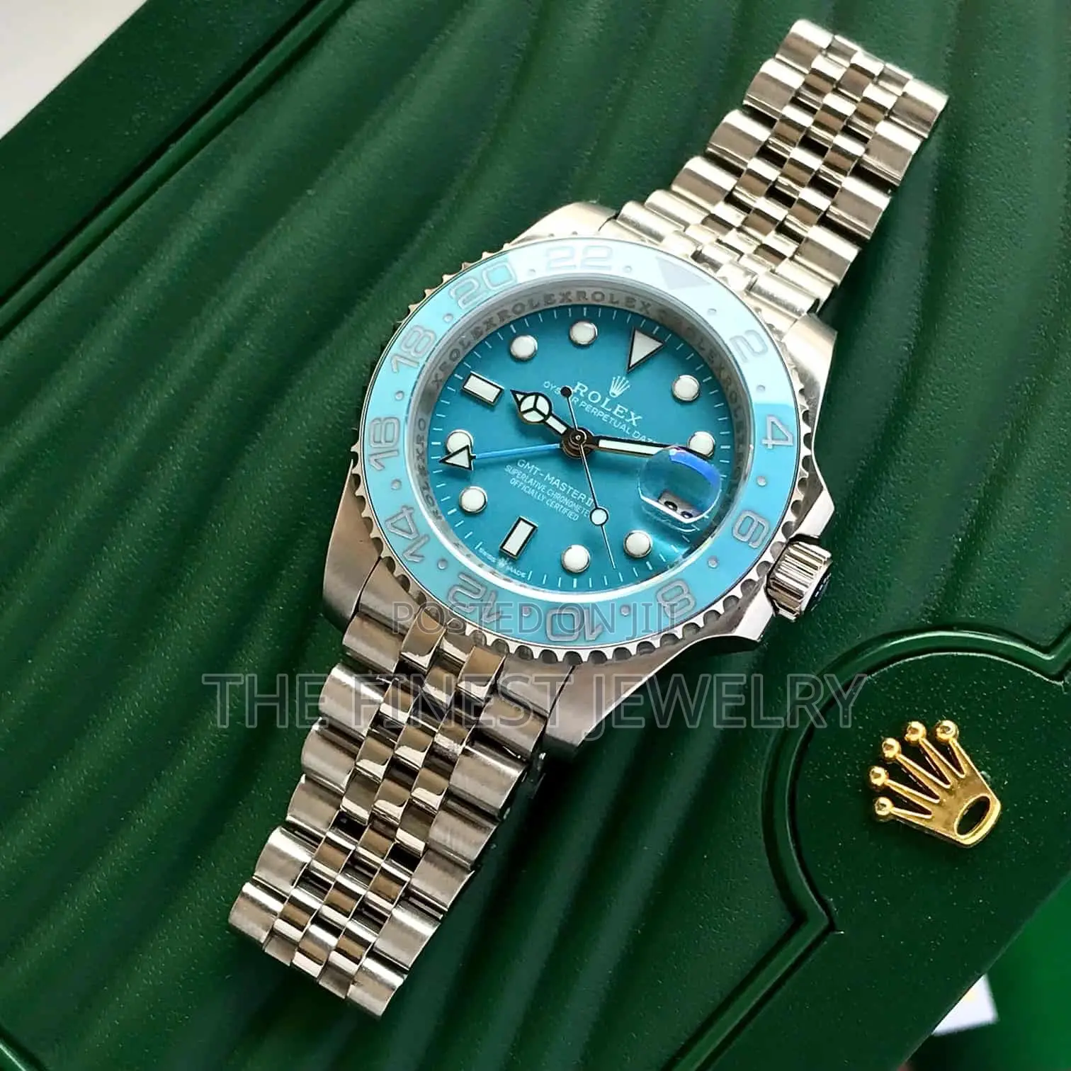 Rolex GMT-Master Ii With a Custom Tiffany Blue Dial and Bezel