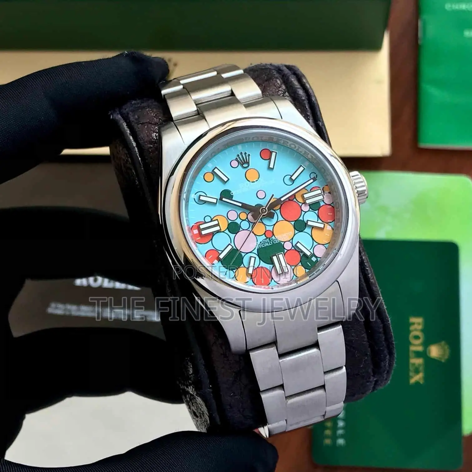 Rolex Oyster Perpetual 41 With a Turquoise "Celebration"