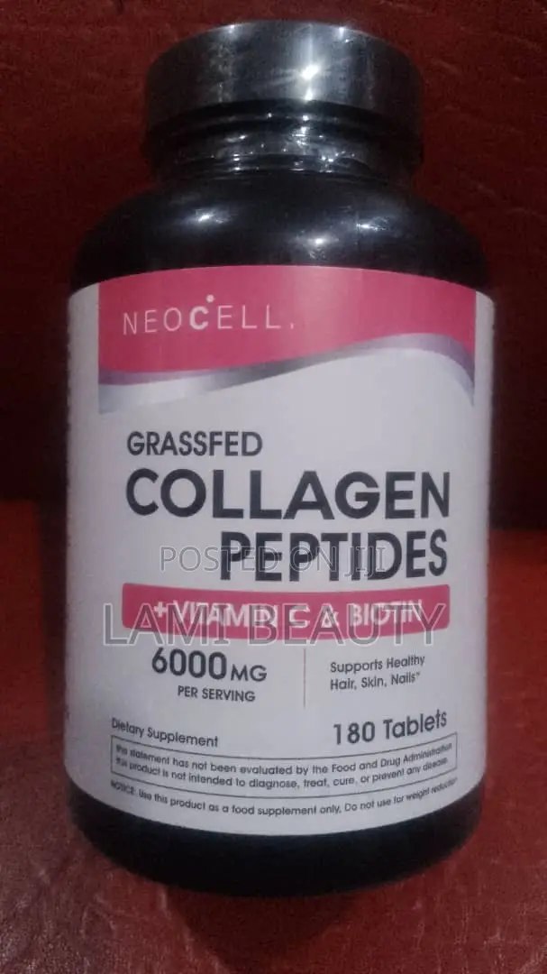 Neocell Grassfed Collagen Peptides Vitamin C Biotin 6000mg