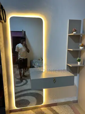 Full Body Mirror With Drawer