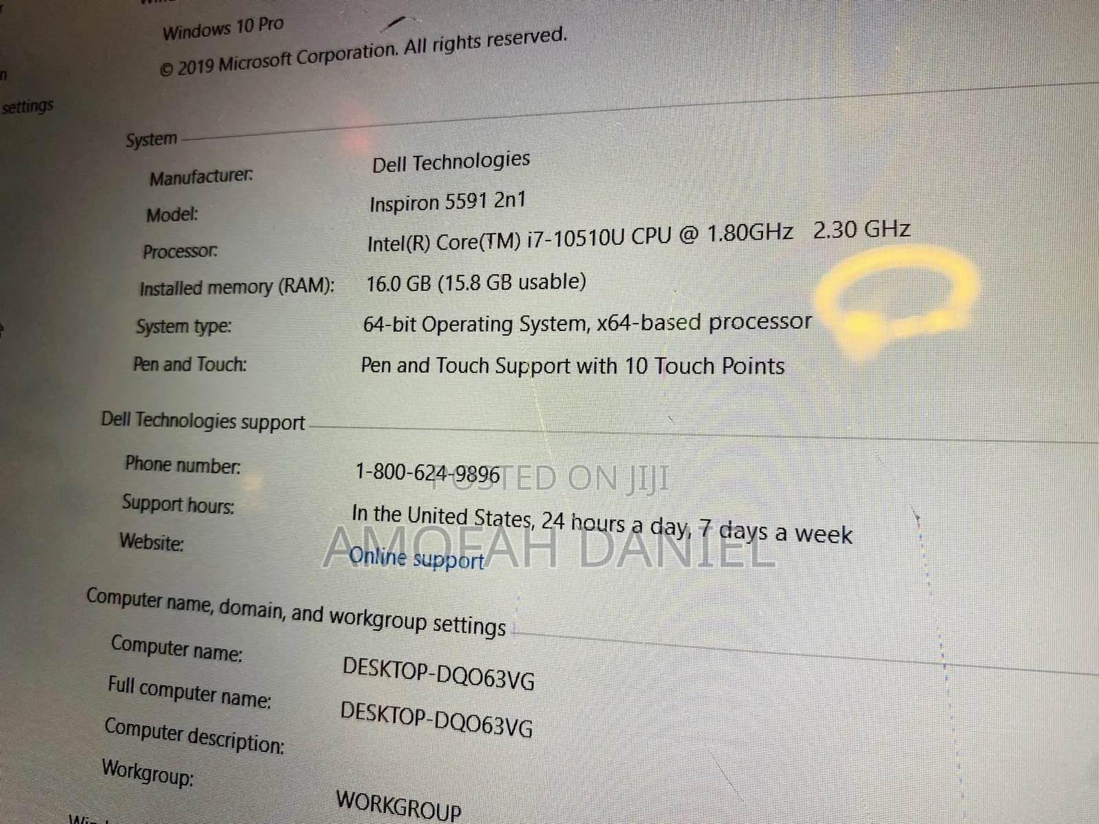 Laptop Dell Inspiron 15 5000 16GB Intel Core i7 HDD+SSD 256GB