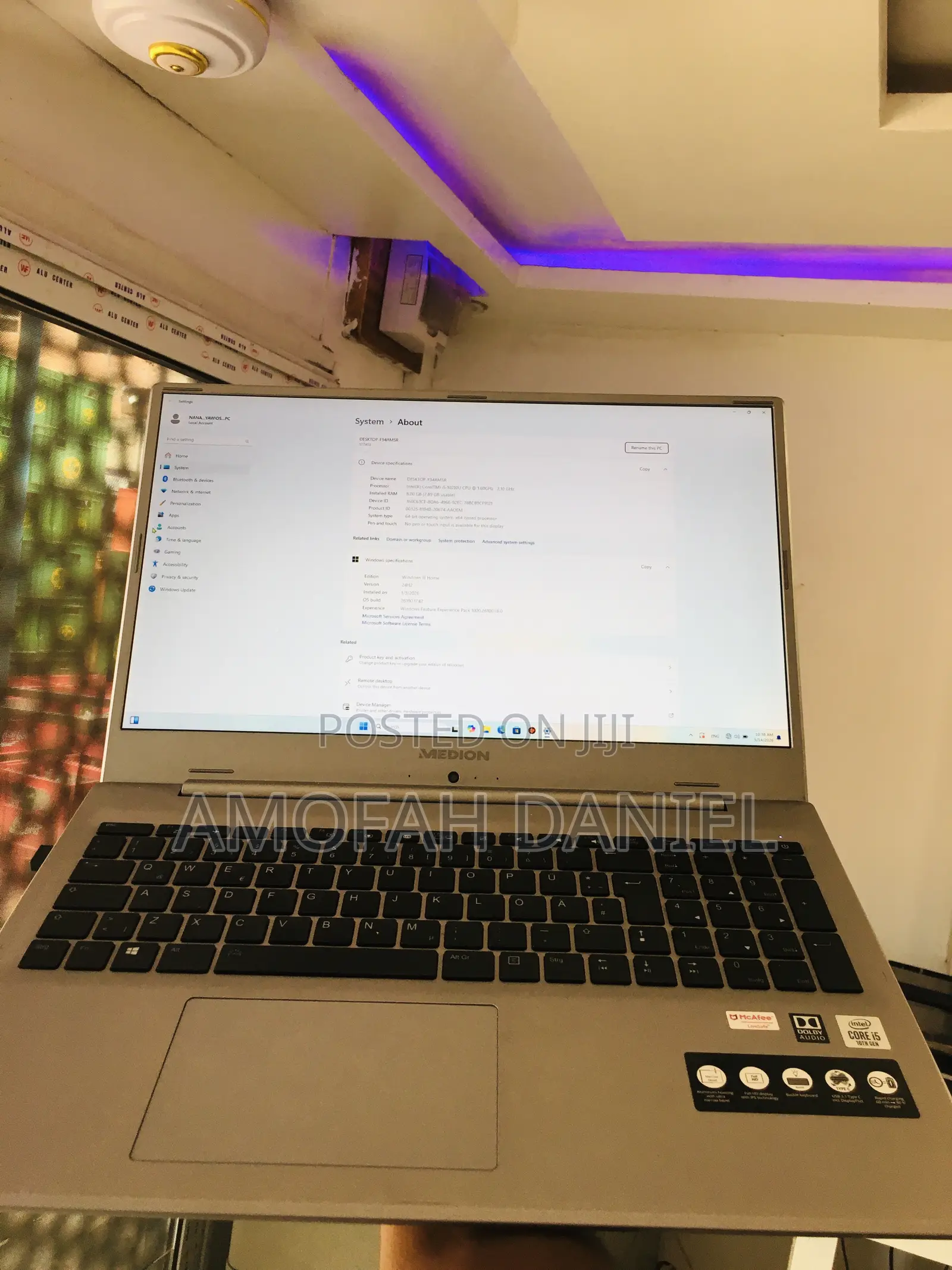 Laptop Medion Erazer X7851 8GB Intel Core i5 HDD+SSD 256GB