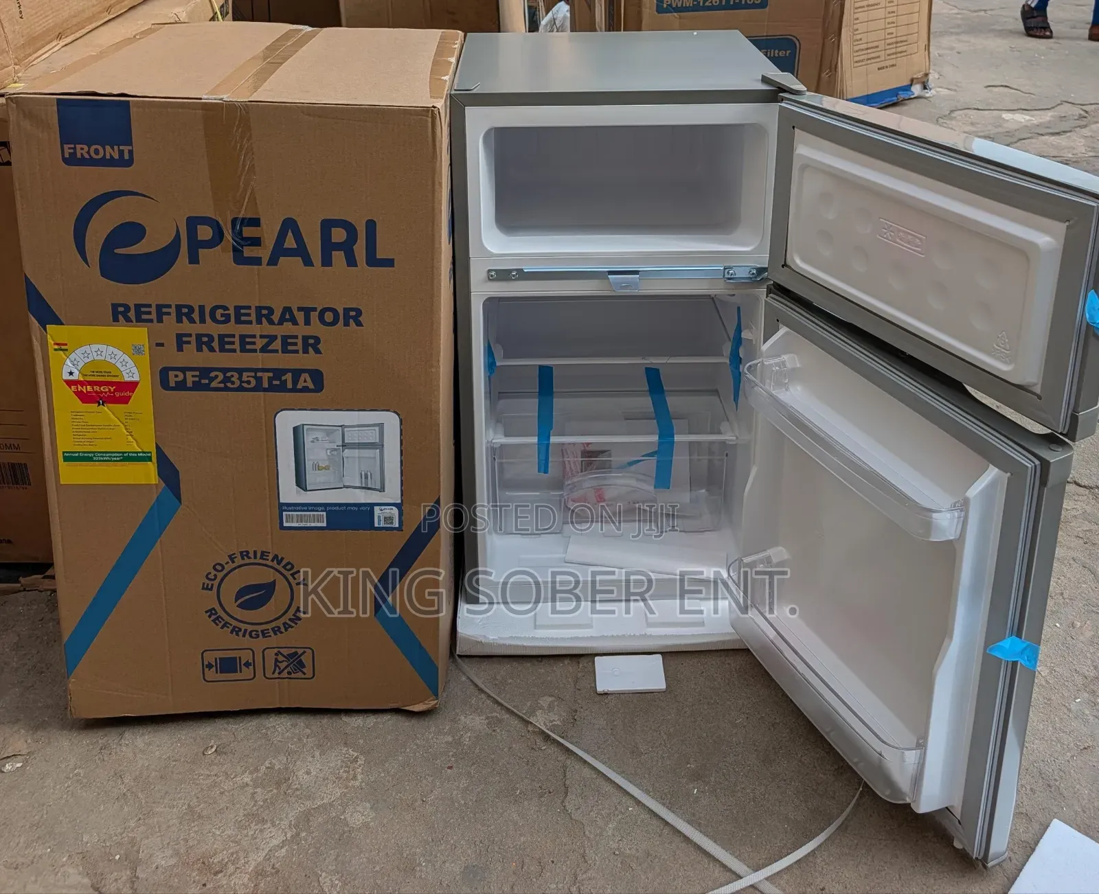 Pearl Refrigerator Table Top Double Door 56l Ghc1700