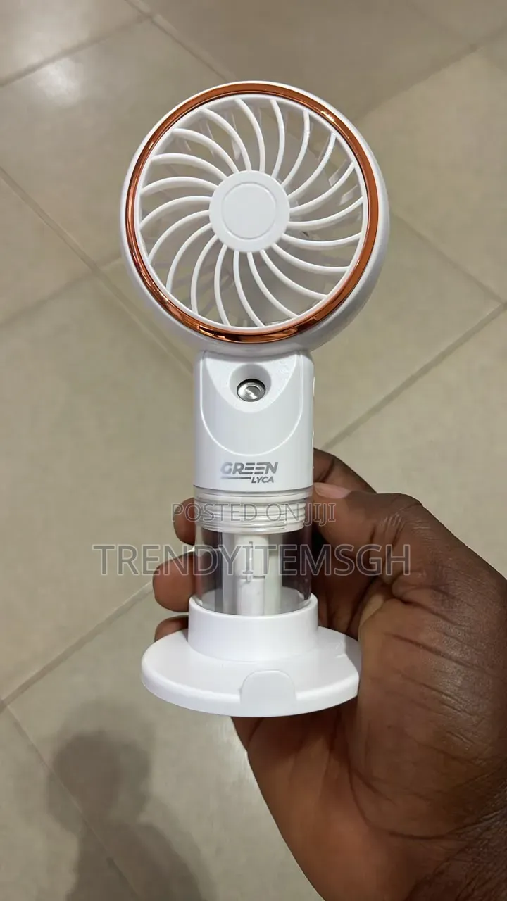 Rechargeable Handheld Mist Fan – 3 Speed Portable Usb Cooling Fan