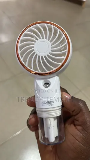 Rechargeable Handheld Mist Fan – 3 Speed Portable Usb Cooling Fan