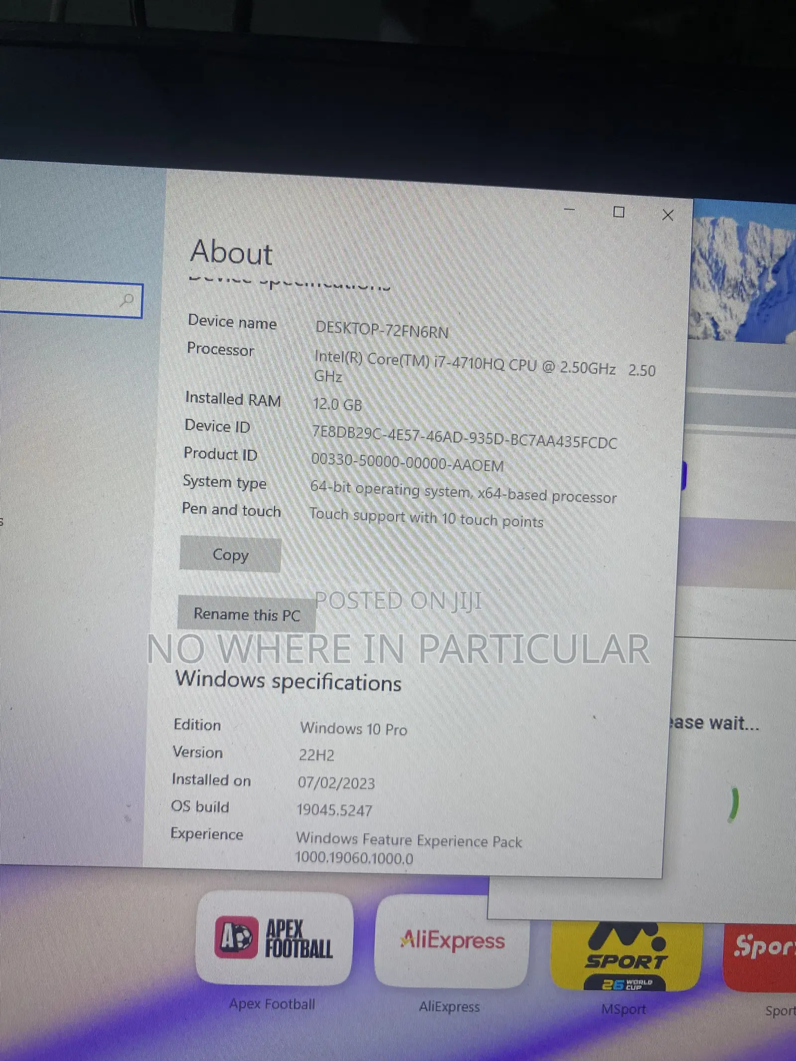 Laptop Lenovo IdeaPad Y730 12GB Intel Core i7 SSHD+SSD 1T