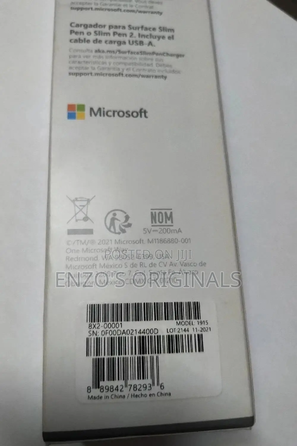 Microsoft Slim Pen 1 and Pen 2 Charger
