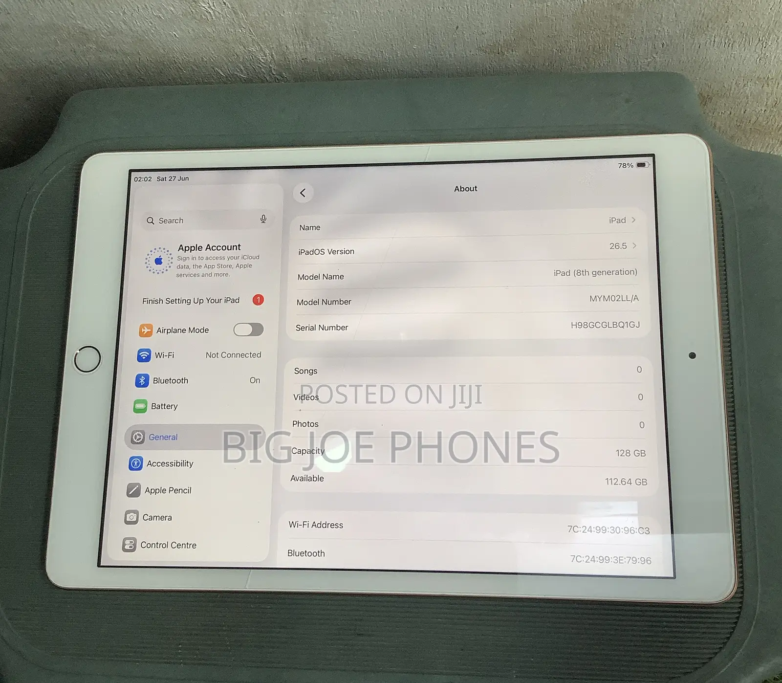 New Apple iPad 10.2 (2021) 128 GB Gray