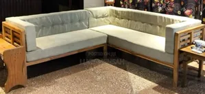 L Shape Sofa Made of Teak Wood