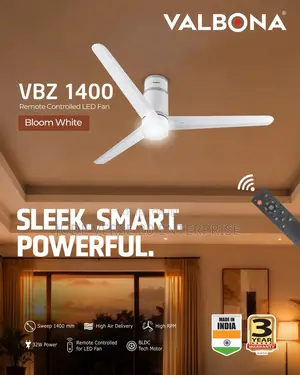 Valbona VBZ 1400mm Fan With Led Light and Remote Control