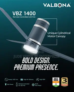 Valbona VBZ 1400mm Fan With Led Light and Remote Control
