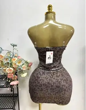 Yolanda Leopard Sequin Women’S Bodycon Party Dress