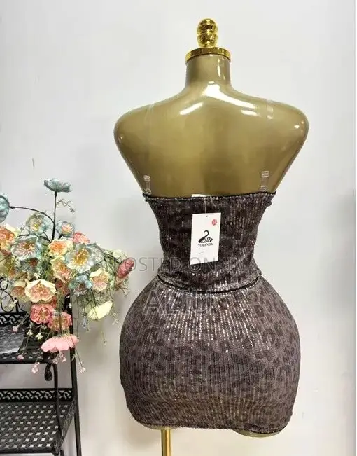 Yolanda Leopard Sequin Women’S Bodycon Party Dress