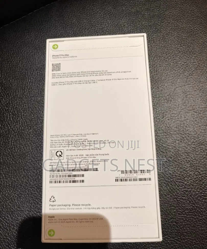New Apple iPhone 17 Pro Max 1 TB Orange