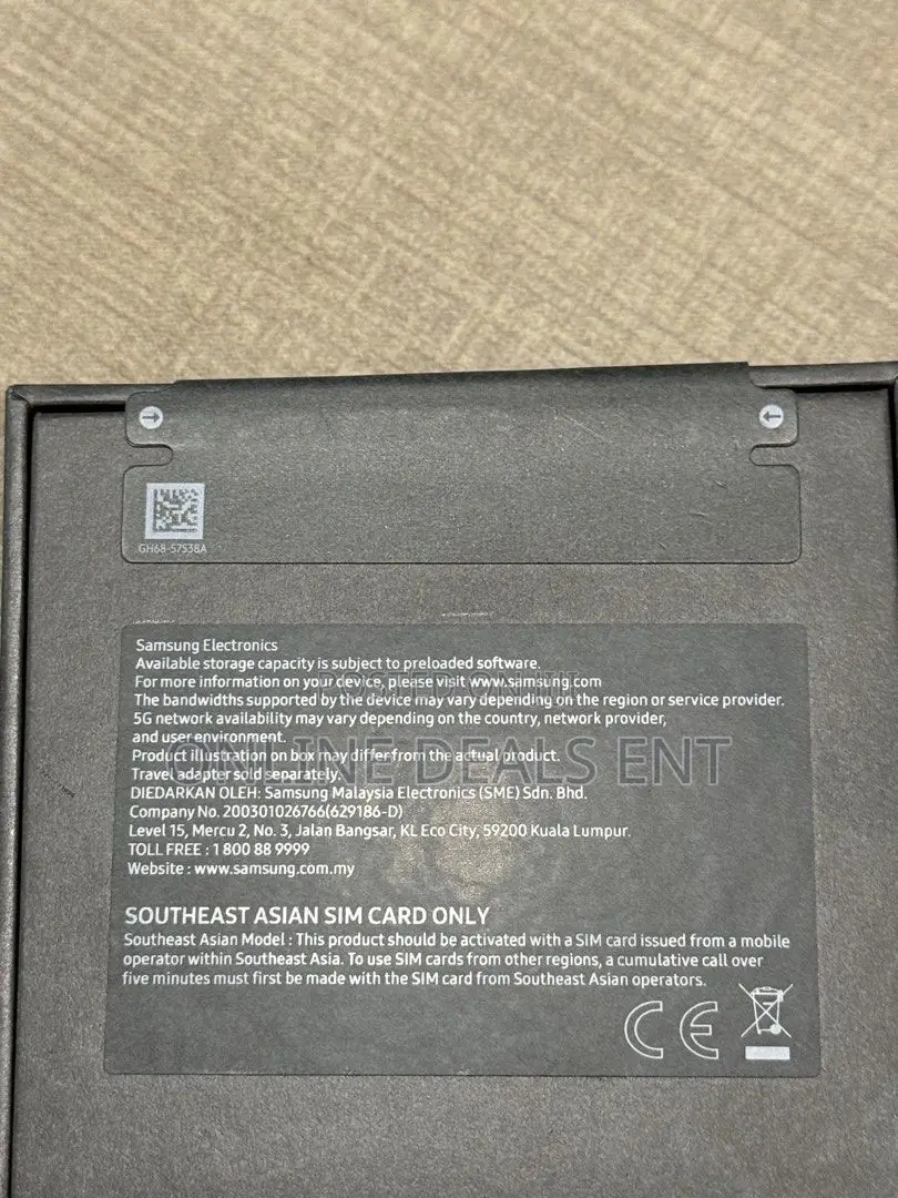 New Samsung Galaxy S26 Ultra 5G 1 TB Black