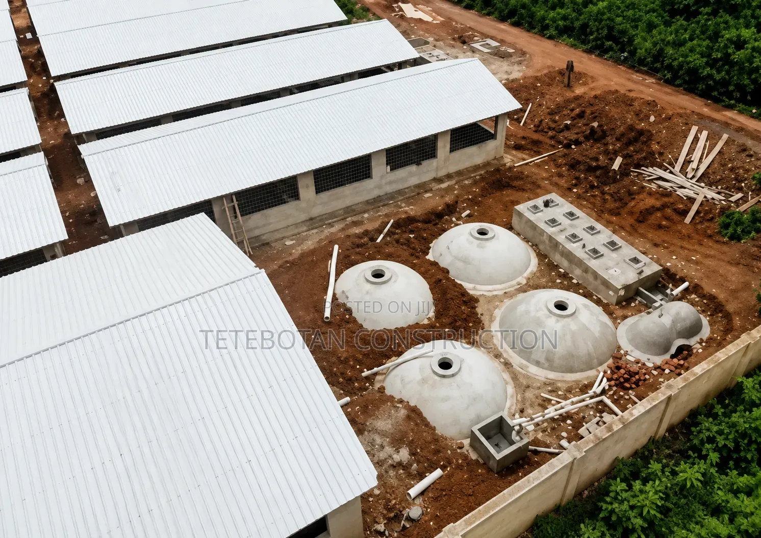 Biogas Digester Wastewater Filtration Treatment System Construction