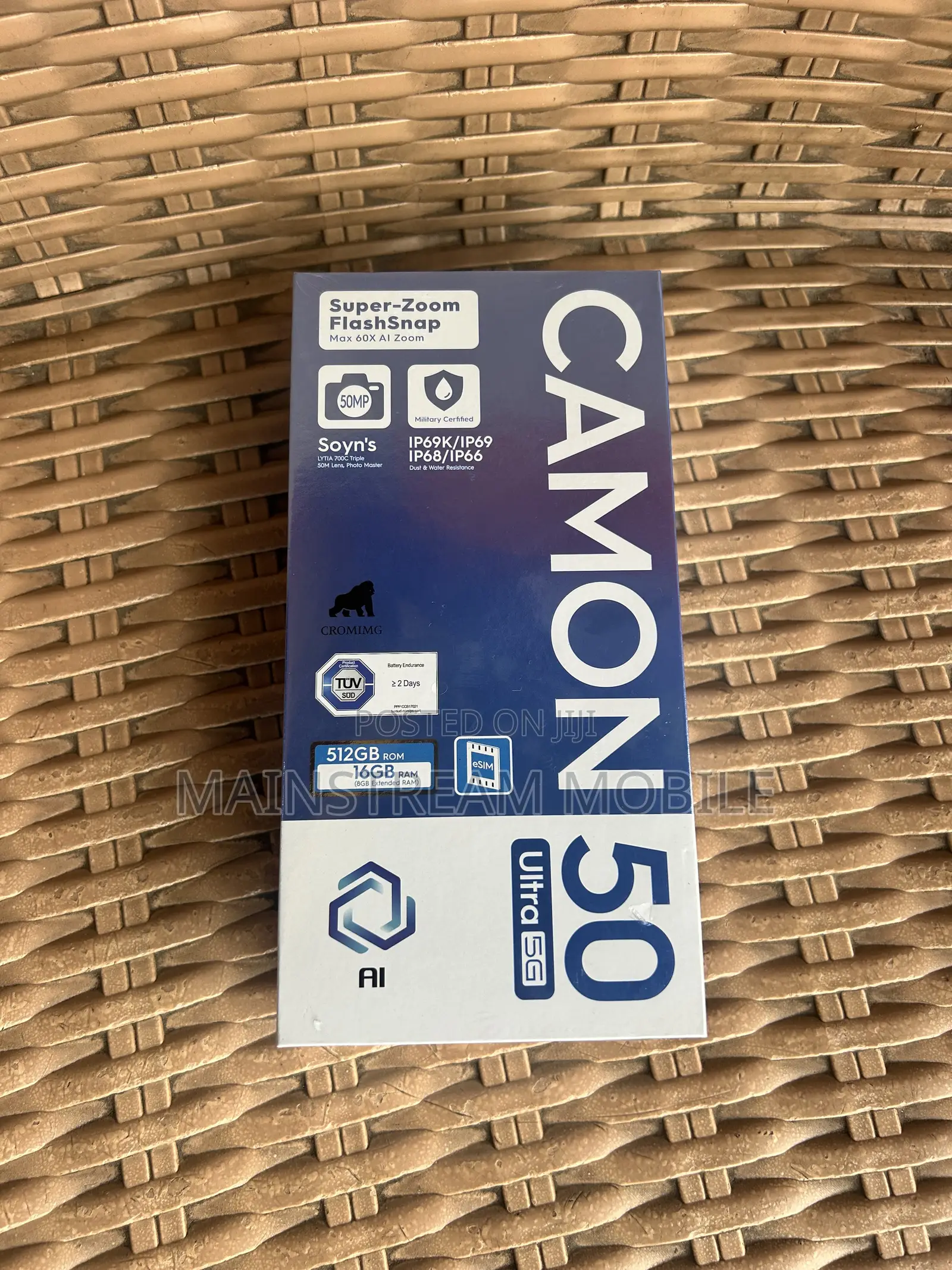 New Tecno Camon 50 Ultra 512 GB Black