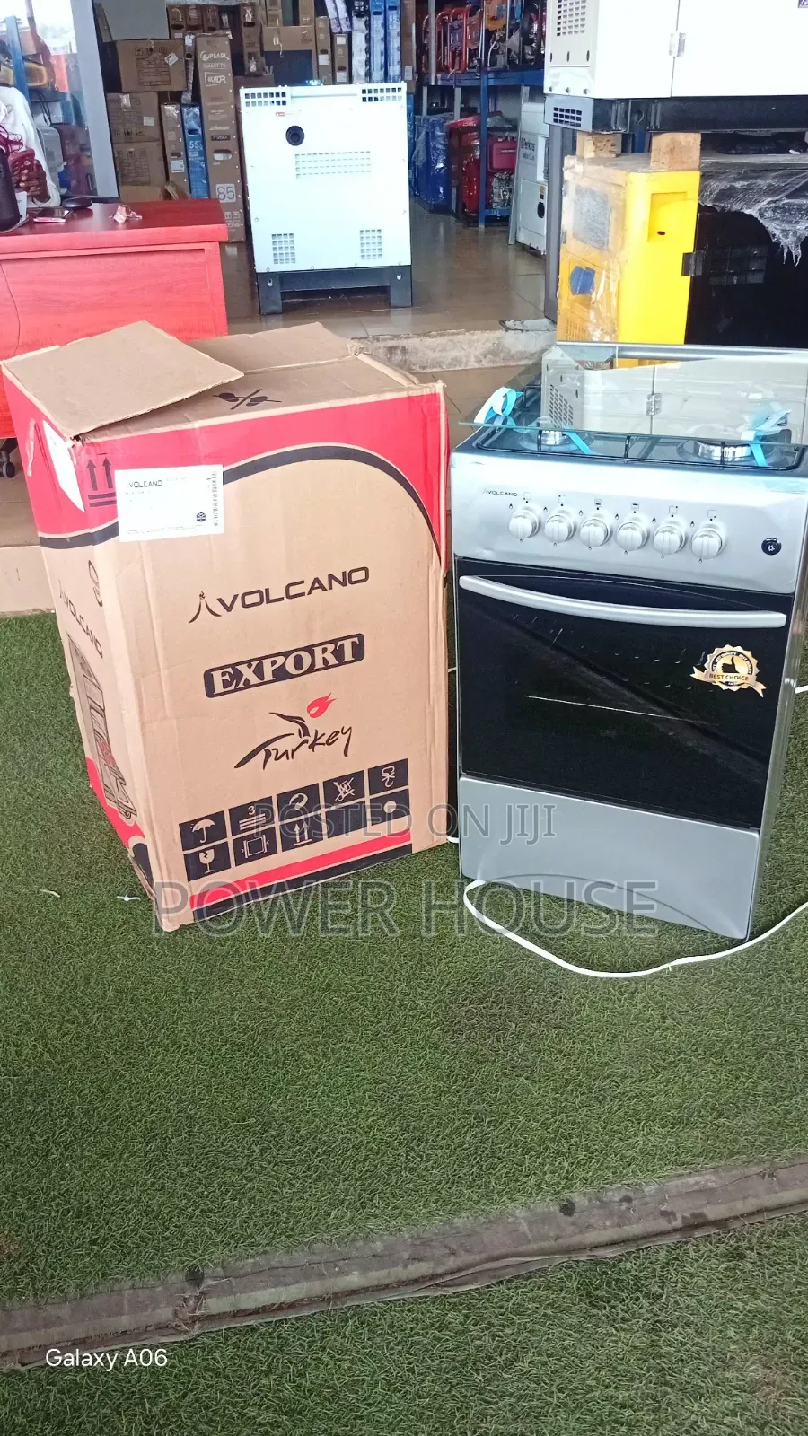 Heavy-Duty Volcano Cooker – 3 Gas Burners + 1 Electric Plate