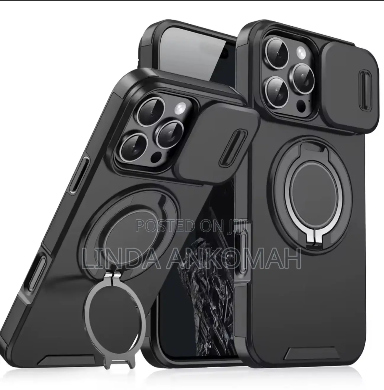 Heavy-Duty Rugged Magnetic Stand Case for iPhone