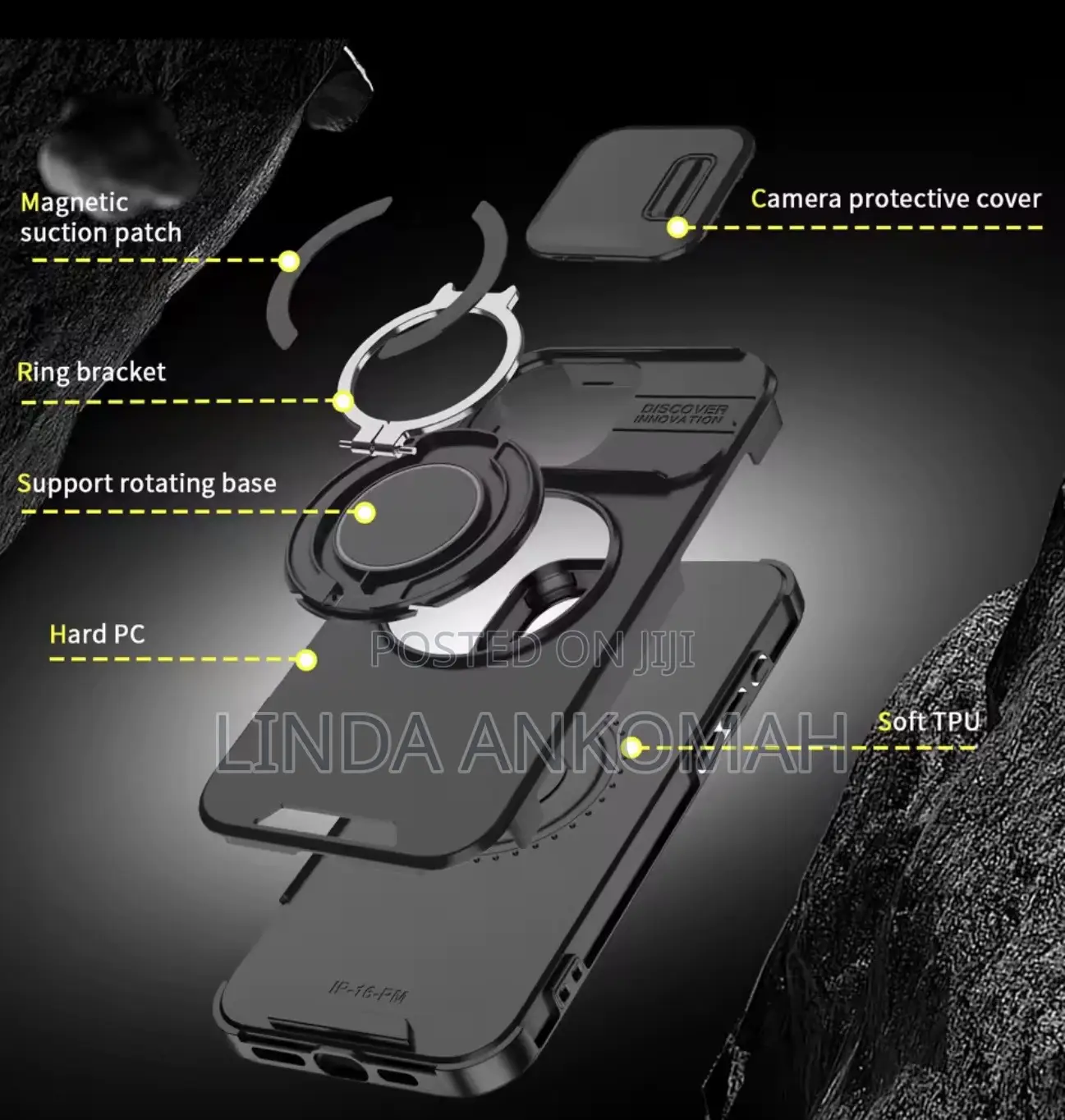 Heavy-Duty Rugged Magnetic Stand Case for iPhone