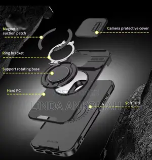 Heavy-Duty Rugged Magnetic Stand Case for iPhone