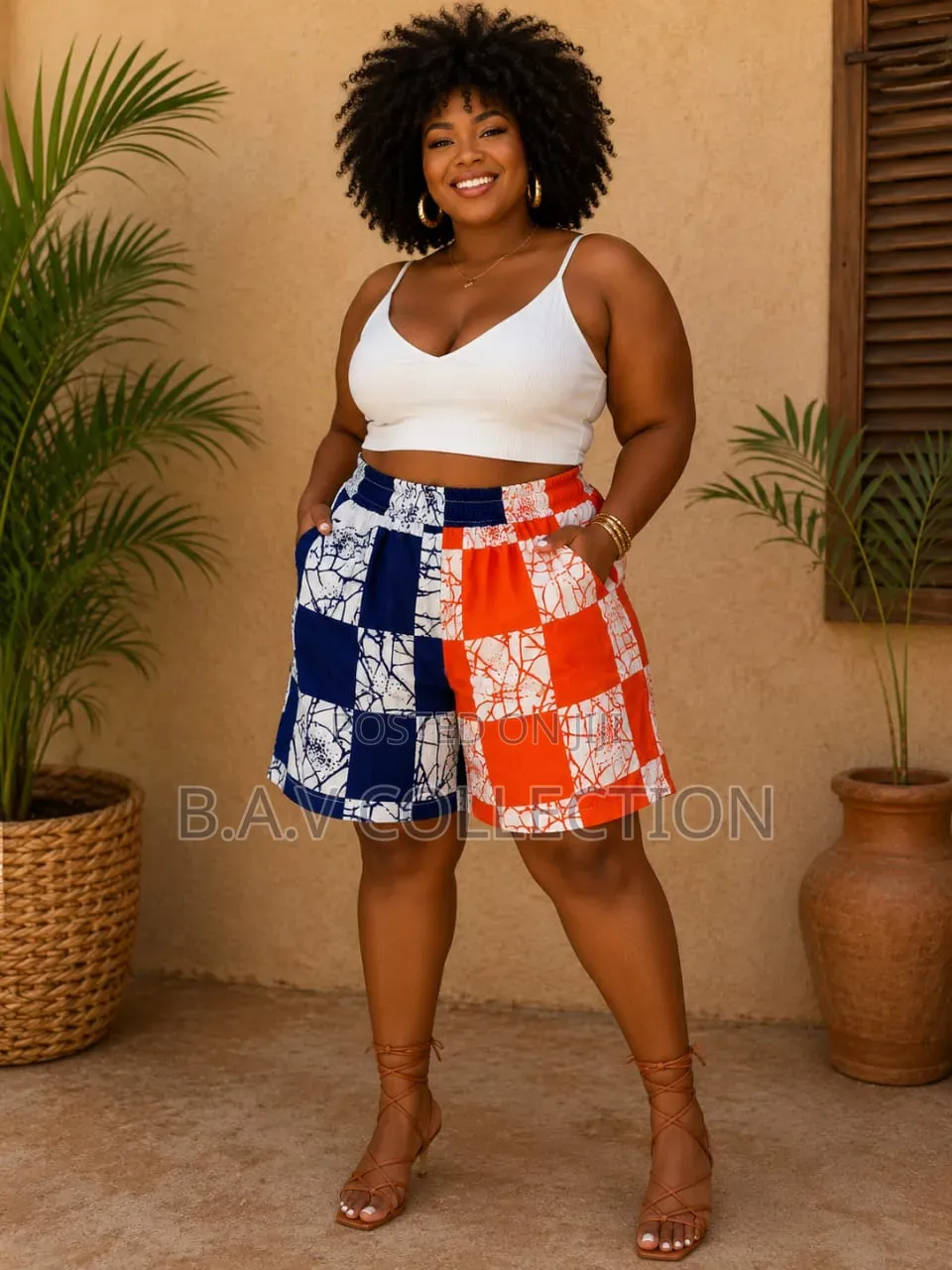 Ladies Ankara Shorts