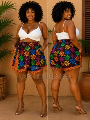 Ladies Ankara Shorts