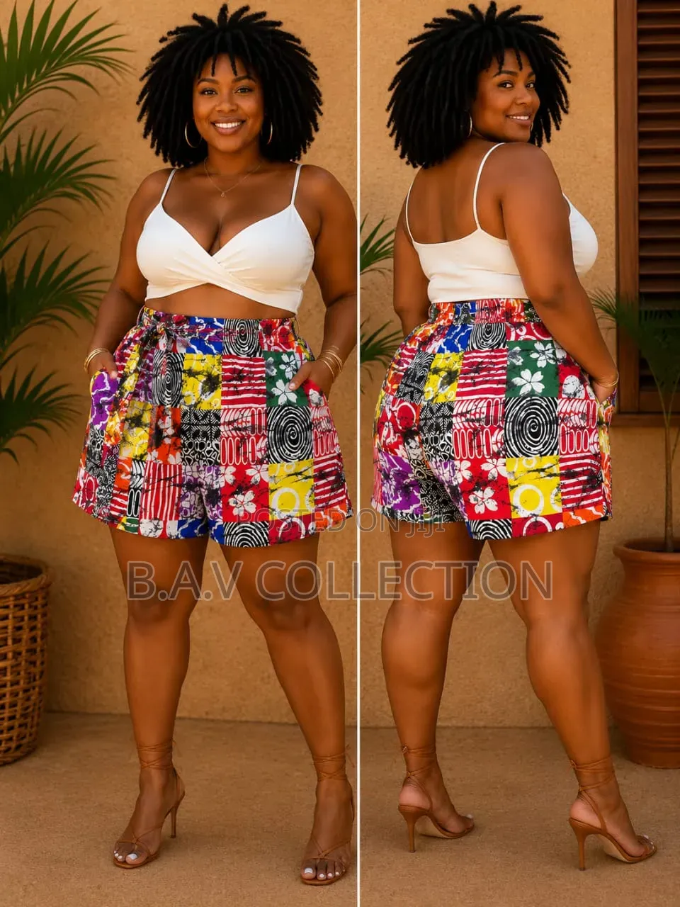 Ladies Ankara Shorts