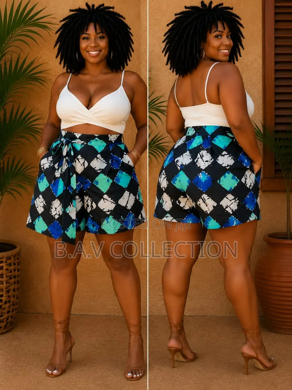 Ladies Ankara Shorts