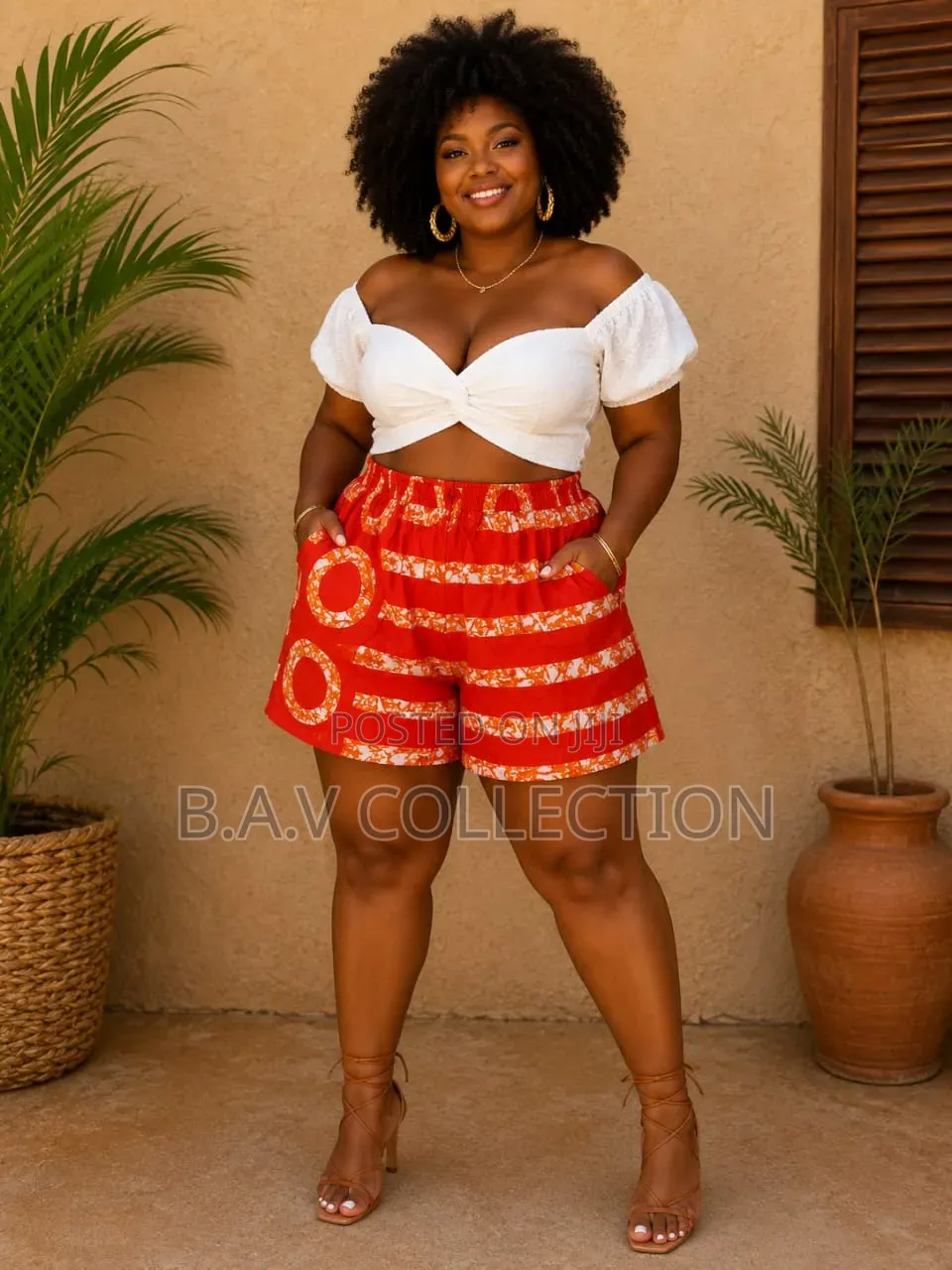 Ladies Ankara Shorts